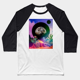 Pink and Moon Baseball T-Shirt